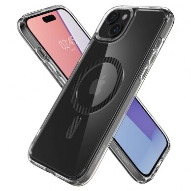 [Užsakomoji prekė] Dėklas iPhone 15 - Spigen Ultra Hybrid MagSafe - Carbon Fiber 3