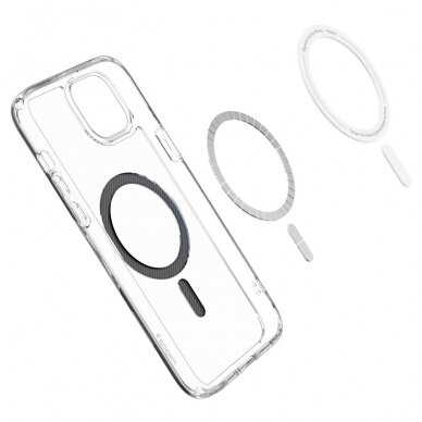 [Užsakomoji prekė] Dėklas iPhone 15 - Spigen Ultra Hybrid MagSafe - Carbon Fiber 5