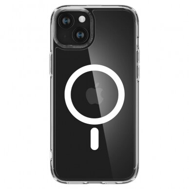 [Užsakomoji prekė] Dėklas iPhone 15 - Spigen Ultra Hybrid MagSafe - Baltas 1