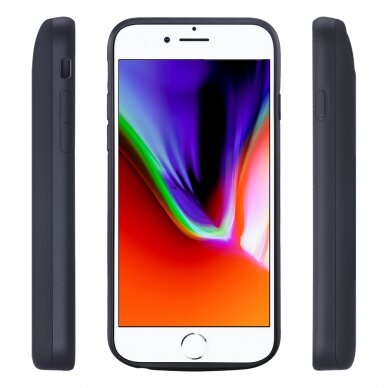 [Užsakomoji prekė] Dėklas skirtas iPhone 6 / 6s / 7 / 8 / SE 2020 / SE 2022 cu Baterie de 5500mAh - Techsuit Power Pro - Juodas 3