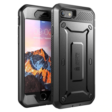 [Užsakomoji prekė] Dėklas skirtas iPhone 7 / 8 / SE 2, SE 2020 / SE 3, SE 2022 - Supcase Unicorn Beetle Pro - Juodas