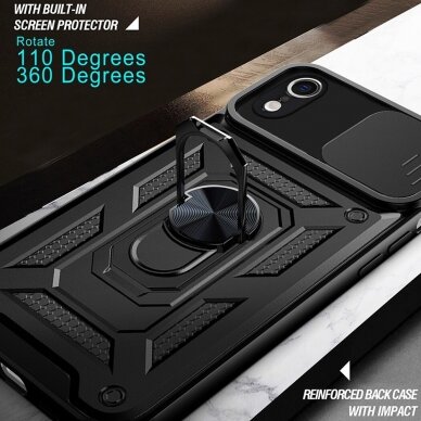 [Užsakomoji prekė] Dėklas iPhone XR - Techsuit CamShield Series - Žalias 4