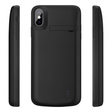 [Užsakomoji prekė] Dėklas skirtas iPhone XS Max cu Baterie de 6000mAh - Techsuit Power Pro - Juodas 4