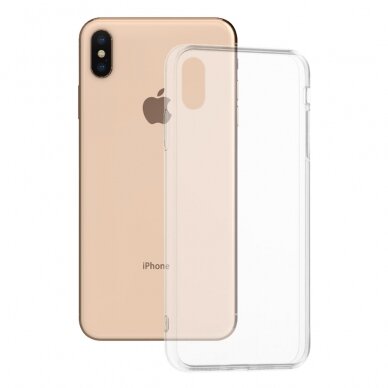 [Užsakomoji prekė] Dėklas skirtas iPhone XS Max - Techsuit permatomas Silicone - permatomas