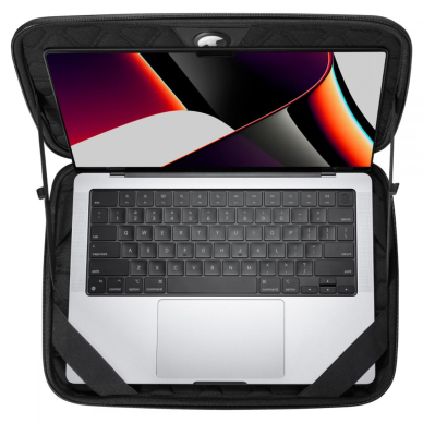 [Užsakomoji prekė] Dėklas skirtas Laptop 13-14" - Spigen Rugged Armor Pro Pouch - Juodas 3