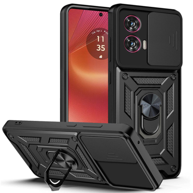 [Užsakomoji prekė] Dėklas Motorola Edge 50 Fusion - Techsuit CamShield Series - juodas