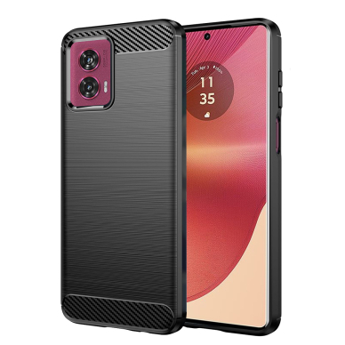 [Užsakomoji prekė] Dėklas Motorola Edge 50 Fusion - Techsuit Carbon Silicone - juodas