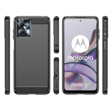 [Užsakomoji prekė] Dėklas Motorola Moto G13 / G23 / G53 - Techsuit Carbon Silicone - Juodas 2