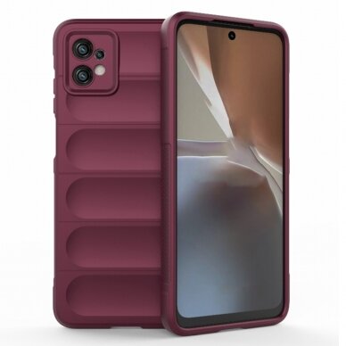 [Užsakomoji prekė] Dėklas Motorola Moto G32 - Techsuit Magic Shield - Bordo