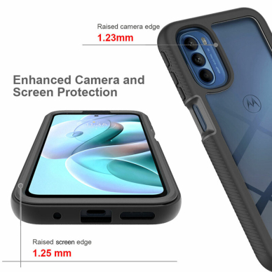 [Užsakomoji prekė] Dėklas skirtas Motorola Moto G51 5G + Folie - Techsuit Defense360 Pro - Juodas TMT774 3