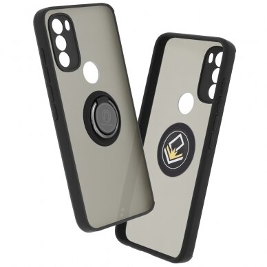 [Užsakomoji prekė] Dėklas skirtas Motorola Moto G71 5G - Techsuit Glinth - Juodas