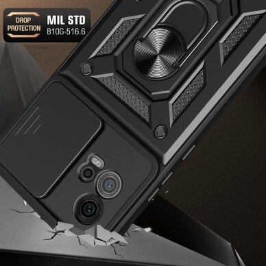 [Užsakomoji prekė] Telefono dėklas Motorola Moto G72 - Techsuit CamShield Series - Juodas  2