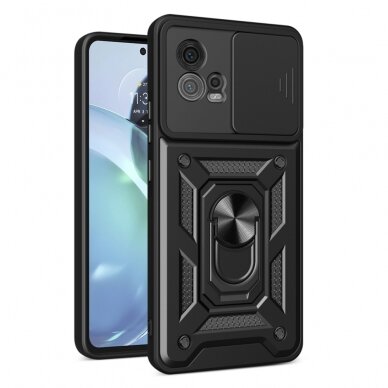 [Užsakomoji prekė] Telefono dėklas Motorola Moto G72 - Techsuit CamShield Series - Juodas