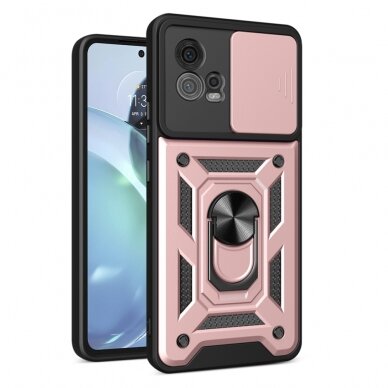 [Užsakomoji prekė] Dėklas Motorola Moto G72 - Techsuit CamShield Series - Rožino aukso spalvos