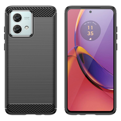 [Užsakomoji prekė] Dėklas Motorola Moto G84 - Techsuit Carbon Silicone - Juodas 1