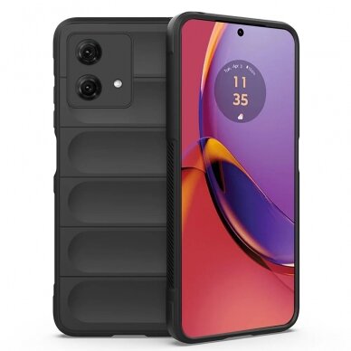 [Užsakomoji prekė] Dėklas Motorola Moto G84 - Techsuit Magic Shield - Juodas