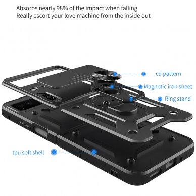 [Užsakomoji prekė] Dėklas Motorola Razr 40 - Techsuit CamShield Series - Juodas 5