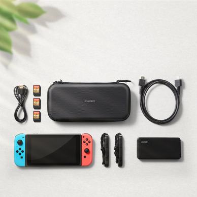 [Užsakomoji prekė] Dėklas Nintendo Switch si Accesorii - UŽalias Portable Case (50974) - Juodas 2