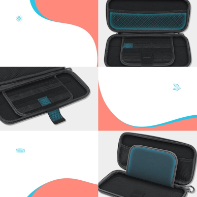 [Užsakomoji prekė] Dėklas Nintendo Switch si Accesorii - UŽalias Portable Case (50974) - Juodas 5