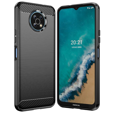 [Užsakomoji prekė] Dėklas skirtas Nokia G50 - Techsuit Carbon Silicone - Juodas 1