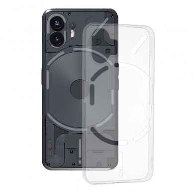 [Užsakomoji prekė] Dėklas Nothing Phone (2) - Techsuit Clear Silicone Special Design - Permatomas