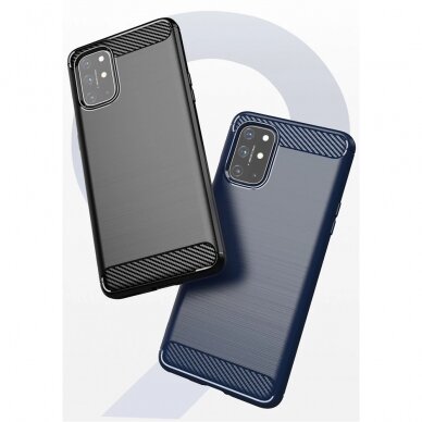 [Užsakomoji prekė] Dėklas skirtas OnePlus 8T - Techsuit Carbon Silicone - Juodas OPL831 4