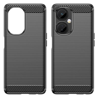 [Užsakomoji prekė] Dėklas OnePlus Nord CE 3 Lite - Techsuit Carbon Silicone - Juodas 2