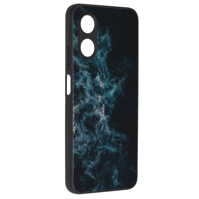 [Užsakomoji prekė] Dėklas skirtas Oppo A17 - Techsuit Glaze Series - Mėlynas Nebula  5