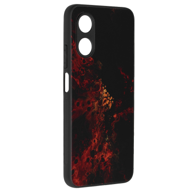 [Užsakomoji prekė] Dėklas skirtas Oppo A17 - Techsuit Glaze Series - Raudonas Nebula FOZ031 5