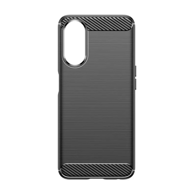 [Užsakomoji prekė] Dėklas skirtas Oppo A58 / A78 - Techsuit Carbon Silicone - Juodas FOZ031 1