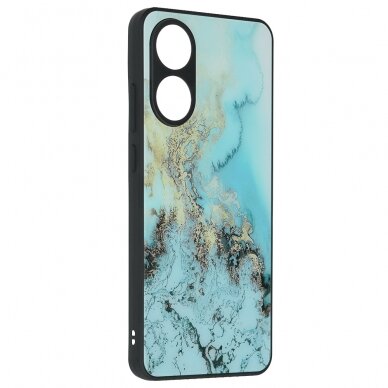 [Užsakomoji prekė] Dėklas Oppo A78 4G - Techsuit Glaze Series - Mėlynas Ocean 4