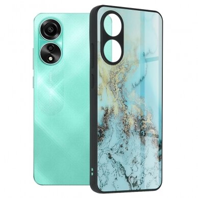 [Užsakomoji prekė] Dėklas Oppo A78 4G - Techsuit Glaze Series - Mėlynas Ocean