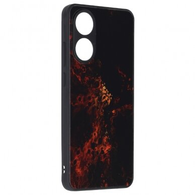 [Užsakomoji prekė] Dėklas Oppo A78 4G - Techsuit Glaze Series - Raudonas Nebula 4