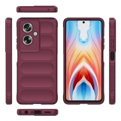 [Užsakomoji prekė] Dėklas Oppo A79 5G / OnePlus Nord N30 SE - Techsuit Magic Shield - Bordo 1