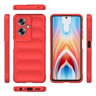 [Užsakomoji prekė] Dėklas Oppo A79 5G / OnePlus Nord N30 SE - Techsuit Magic Shield - Raudonas 1