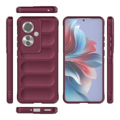 [Užsakomoji prekė] Dėklas Oppo Reno11 F - Techsuit Magic Shield - Bordo 1