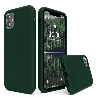 [Užsakomoji prekė] Dėklas Oppo Reno11 - Techsuit Soft Edge Silicone - Tamsiai žalias