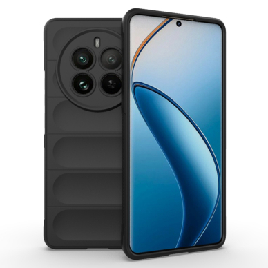 [Užsakomoji prekė] Dėklas Realme 12 Pro / 12 Pro+ - Techsuit Magic Shield - Juodas