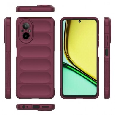 [Užsakomoji prekė] Dėklas Realme C67 4G - Techsuit Magic Shield - Bordo 1