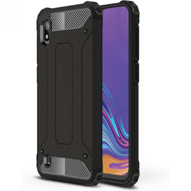 [Užsakomoji prekė] Dėklas skirtas Samsung Galaxy A10 - Techsuit Hybrid Armor - Juodas