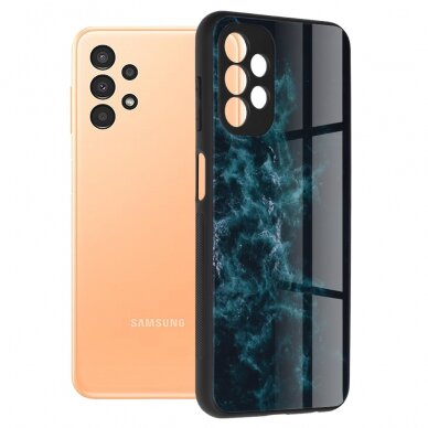 [Užsakomoji prekė] Dėklas skirtas Samsung Galaxy A13 4G - Techsuit Glaze Series - Mėlynas Nebula