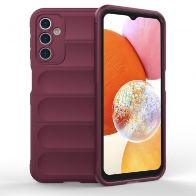 [Užsakomoji prekė] Dėklas Samsung Galaxy A14 4G / A14 5G - Techsuit Magic Shield - Bordo