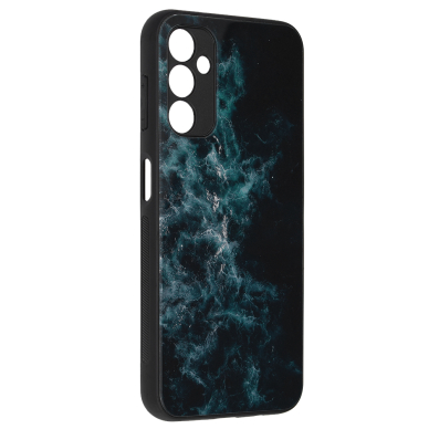 Akcija! Dėklas skirtas Samsung Galaxy A14 5G - Techsuit Glaze Series - Mėlynas Nebula   5