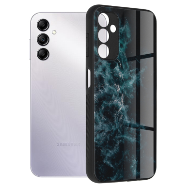 Akcija! Dėklas skirtas Samsung Galaxy A14 5G - Techsuit Glaze Series - Mėlynas Nebula