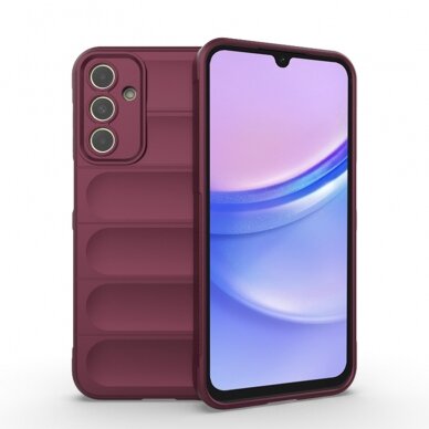 [Užsakomoji prekė] Dėklas Samsung Galaxy A15 4G / A15 5G - Techsuit Magic Shield - Bordo