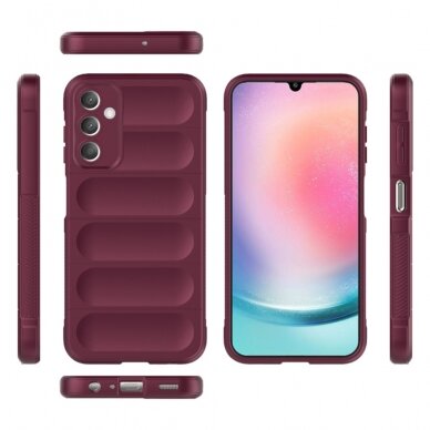 [Užsakomoji prekė] Dėklas Samsung Galaxy A25 5G - Techsuit Magic Shield - Bordo 1