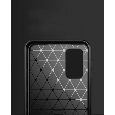 [Užsakomoji prekė] Dėklas skirtas Samsung Galaxy A32 5G - Techsuit Carbon Silicone - Juodas  4