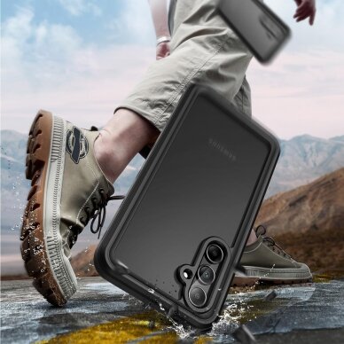 [Užsakomoji prekė] Dėklas Samsung Galaxy A35 5G - ShellBox Waterproof IP68 Case - Juodas 1