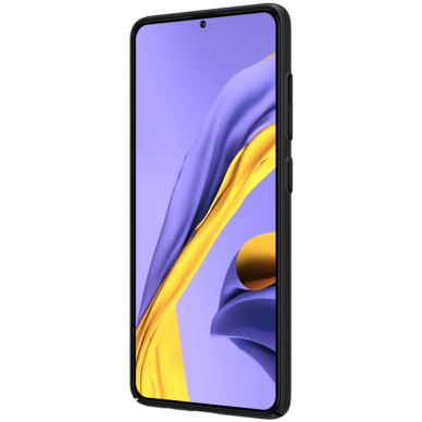 [Užsakomoji prekė] Dėklas skirtas Samsung Galaxy A51 4G - Nillkin Super Frosted Shield - Juodas  5