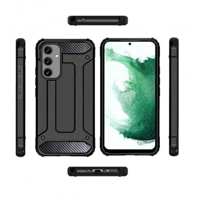 [Užsakomoji prekė] Dėklas skirtas Samsung Galaxy A54 - Techsuit Hybrid Armor - Juodas  1